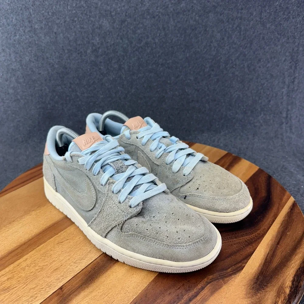 Nike Air Jordan 1 Retro Low OG Premium Ice Blue Tan 905136-402 Mens Size 9